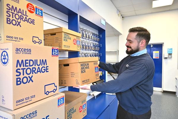 Our wide variety of packaging material at Access Self Storage Acton