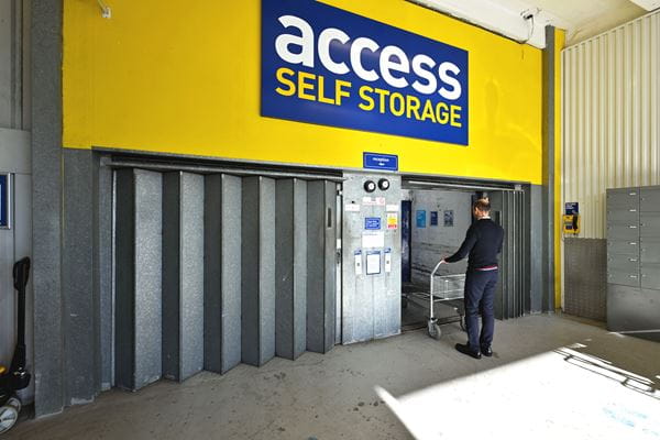 Our convenient loading bay at our Acton storage facility