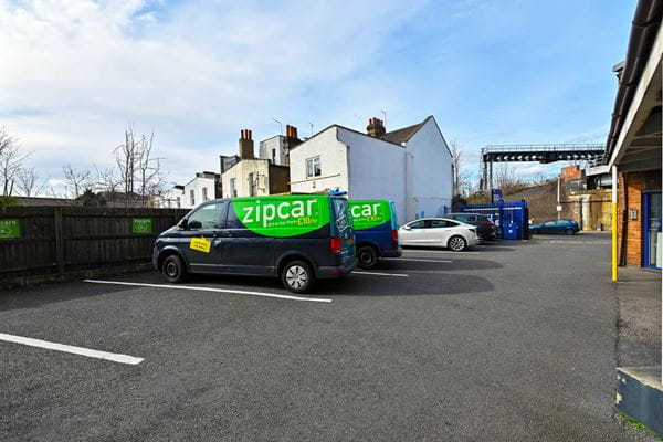 Parking spaces at our Balham storage facility