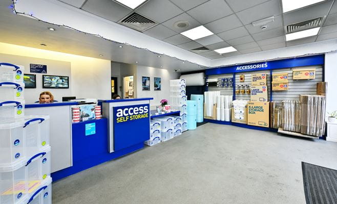 Reception at Access Self Storage Birmingham Central