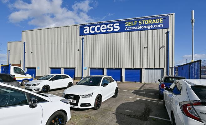 Parking bays at Access Self Storage Derby