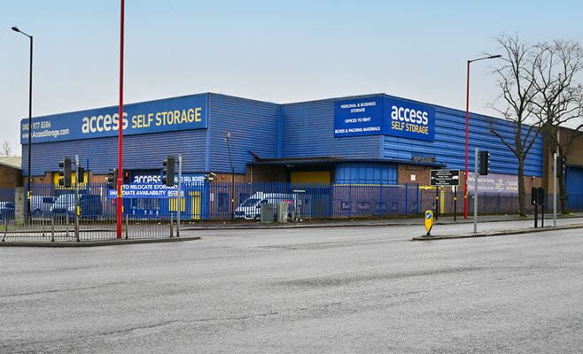 Self storage facility near Birmingham Erdington