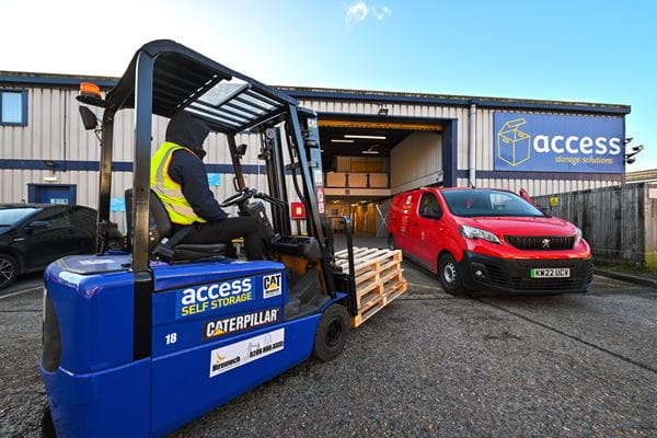 Forklifting and palette services at Access Self Storage Harrow
