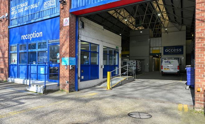 Loading bay entrance at Access Self Storage Isleworth