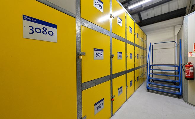 Locker storage at Access Self Storage Isleworth