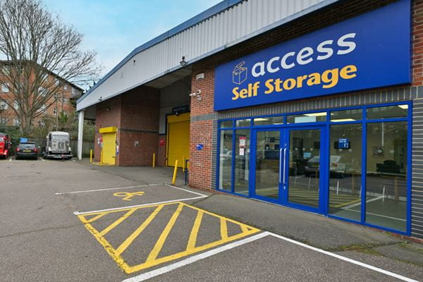 Store entrance of Access Self Storage Kingston