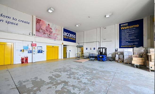 Loading bay at our store near Manchester