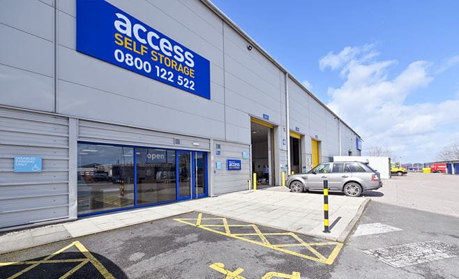 Reception entrance to Access Self Storage Manchester