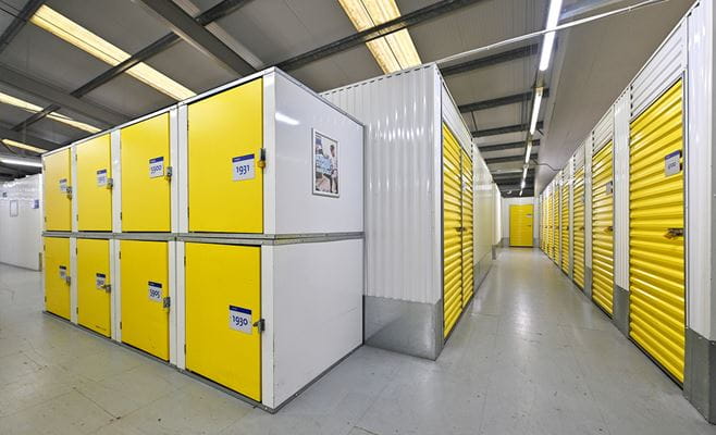 Storage lockers at Access Self Storage near Manchester