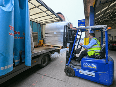 Access Self Storage Nottingham Forklift in Use