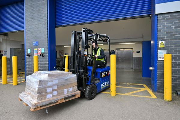 Our forklift at Access Self Storage Stevenage