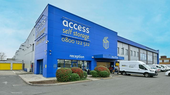 Exterior of Access Self Storage Sunbury