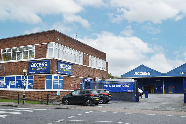 Access Self Storage Sutton store front