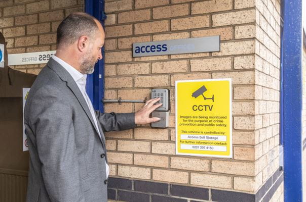 Access Self Storage Office Space in Twickenham - Secure Entrance