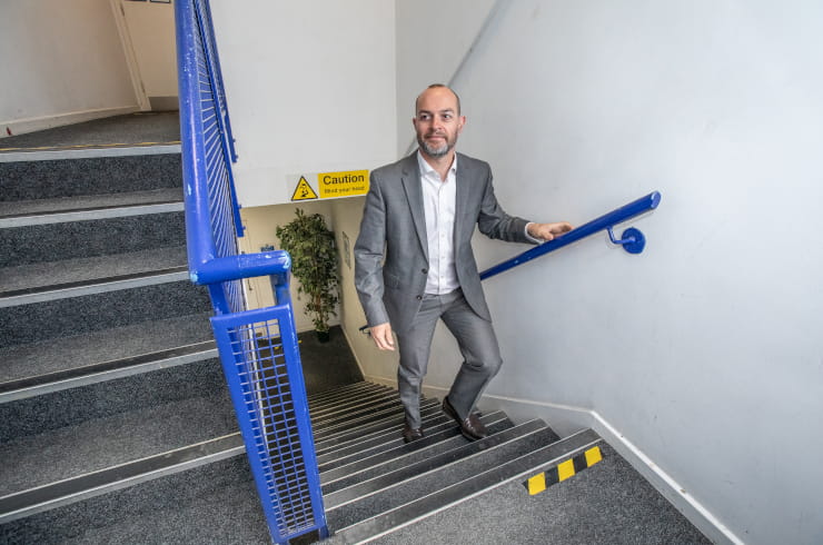 Access Self Storage Office Space in Twickenham - Stairs to Upper Floor Offices