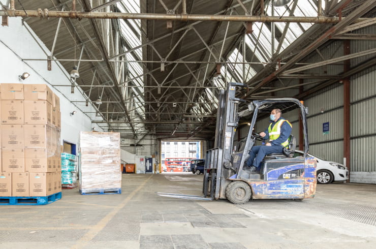 Access Self Storage forklift