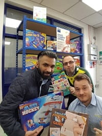Access store people with Christmas gifts