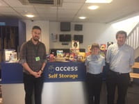 Charity & staff with Easter eggs