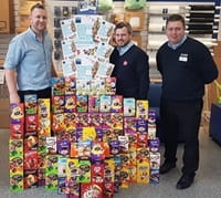 Access store people with Easter eggs