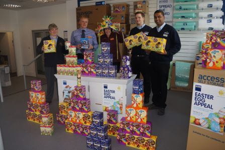 Access people with Easter egg collection