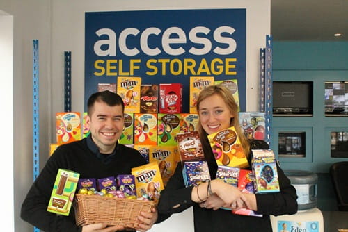 Access people with Easter egg collection