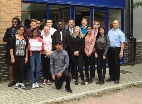 Team and supporters outside Access Self Storage Croydon Purley Way store