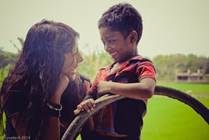 Yasmin Choudhury and son