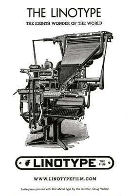 Old linotype machine