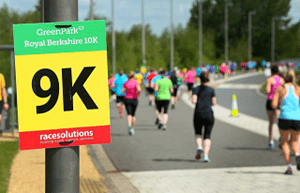 9K charity run sign
