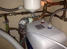 damaged heating pipes