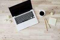 laptop on coffee table
