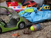 children's toys cluttering floor