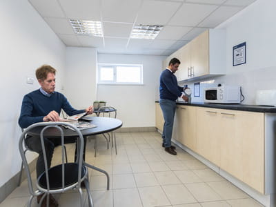 The kitchen facilities at Access’ Basingstoke office space