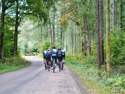 Image of a group of cyclists on route in South East London 