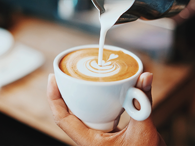 An image of a latte to accompany our list of top Streatham coffee shops