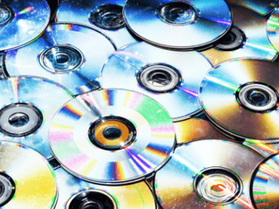 An image of DVDs for our page on how to get rid of old DVDs