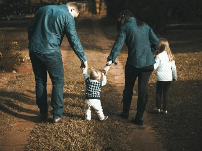 An image of a family walking for our page on the best walks in Bristol